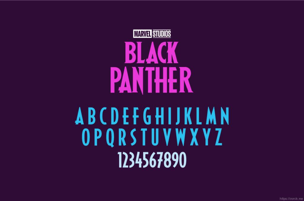 Black Panther Movie Font