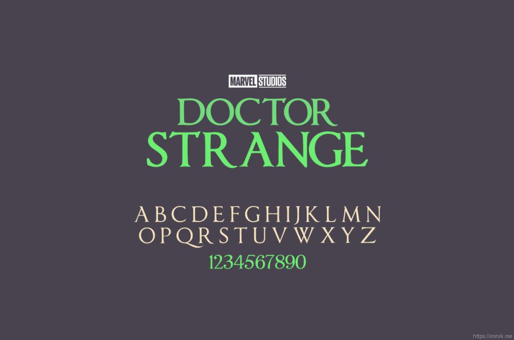 Doctor Strange Movie Font
