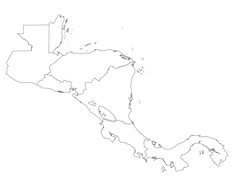Mapa del Continente Americano | PDF | PNG | Imprimir | Mudo