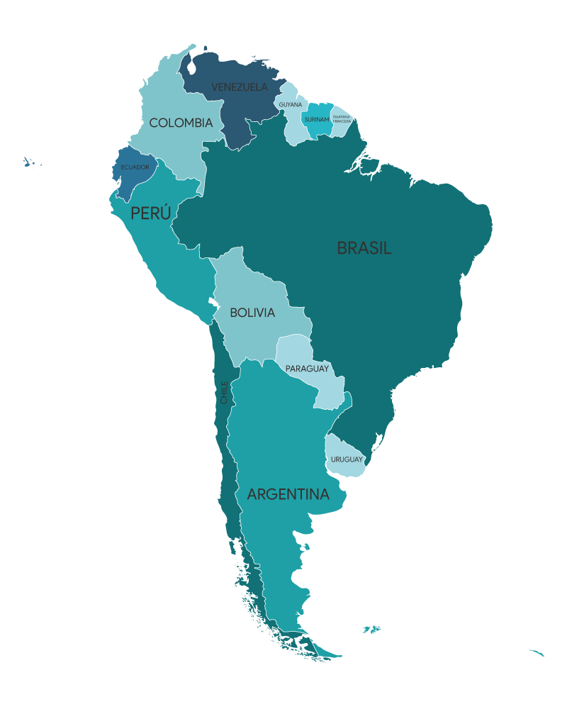 Países de Sudamérica