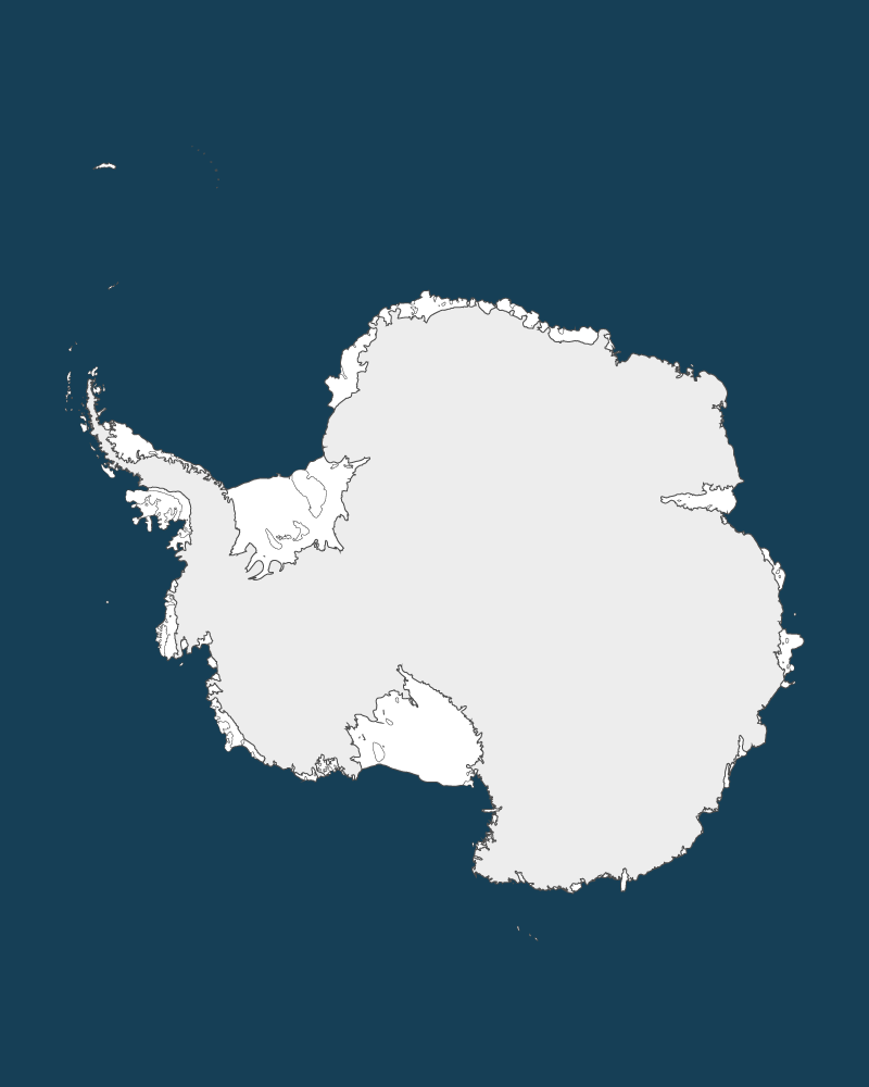 La Antártida con fondo 