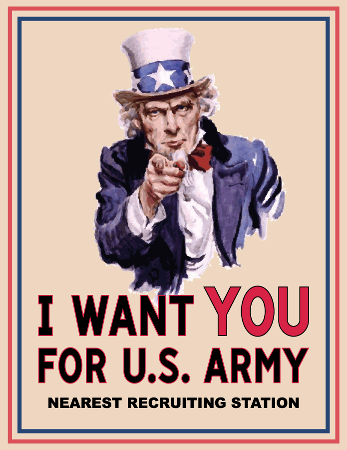 The Uncle Sam ‘I Want YOU’ – Vector File