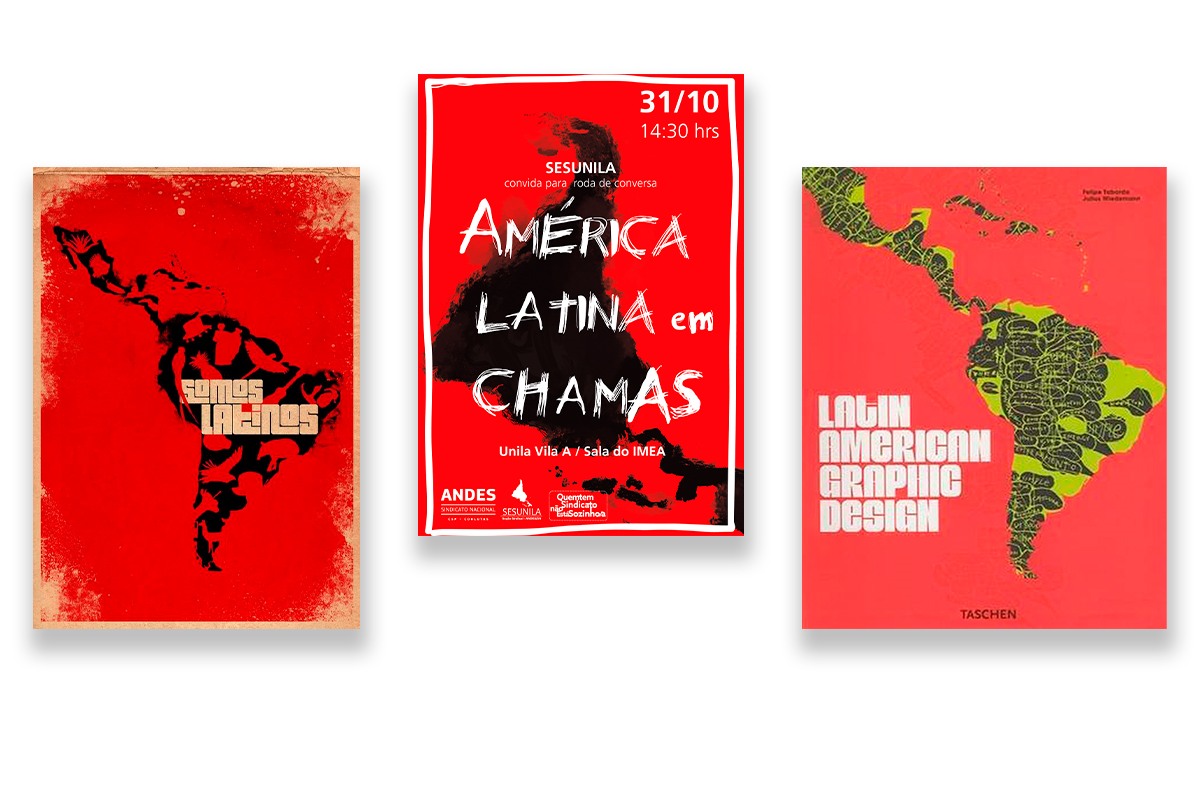 El rojo es muy común en los diseños de América Latina