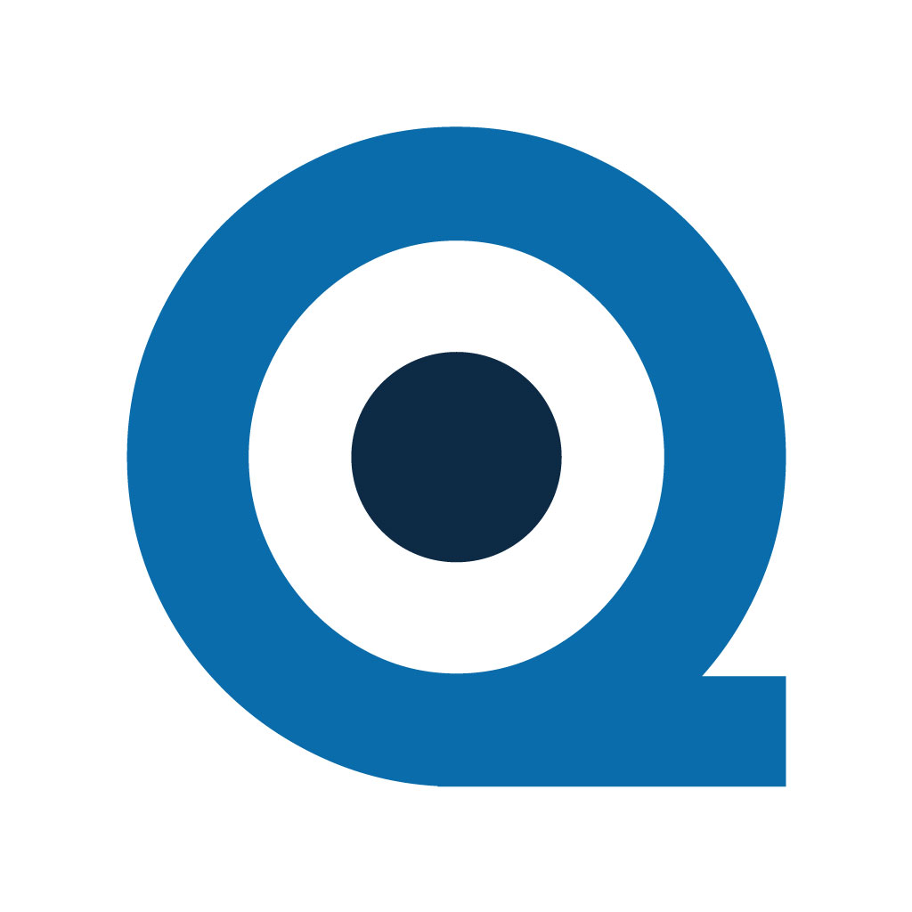 minimalist code QR logo