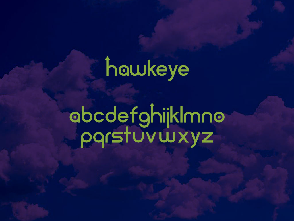 hawkeye font