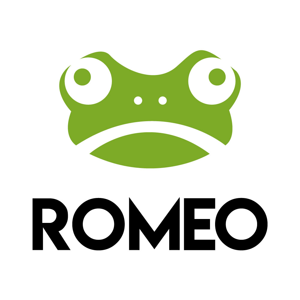 Romeo frog logo