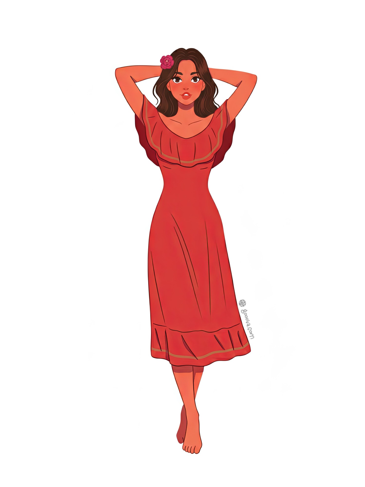 Dibujo de Tipoy rojo