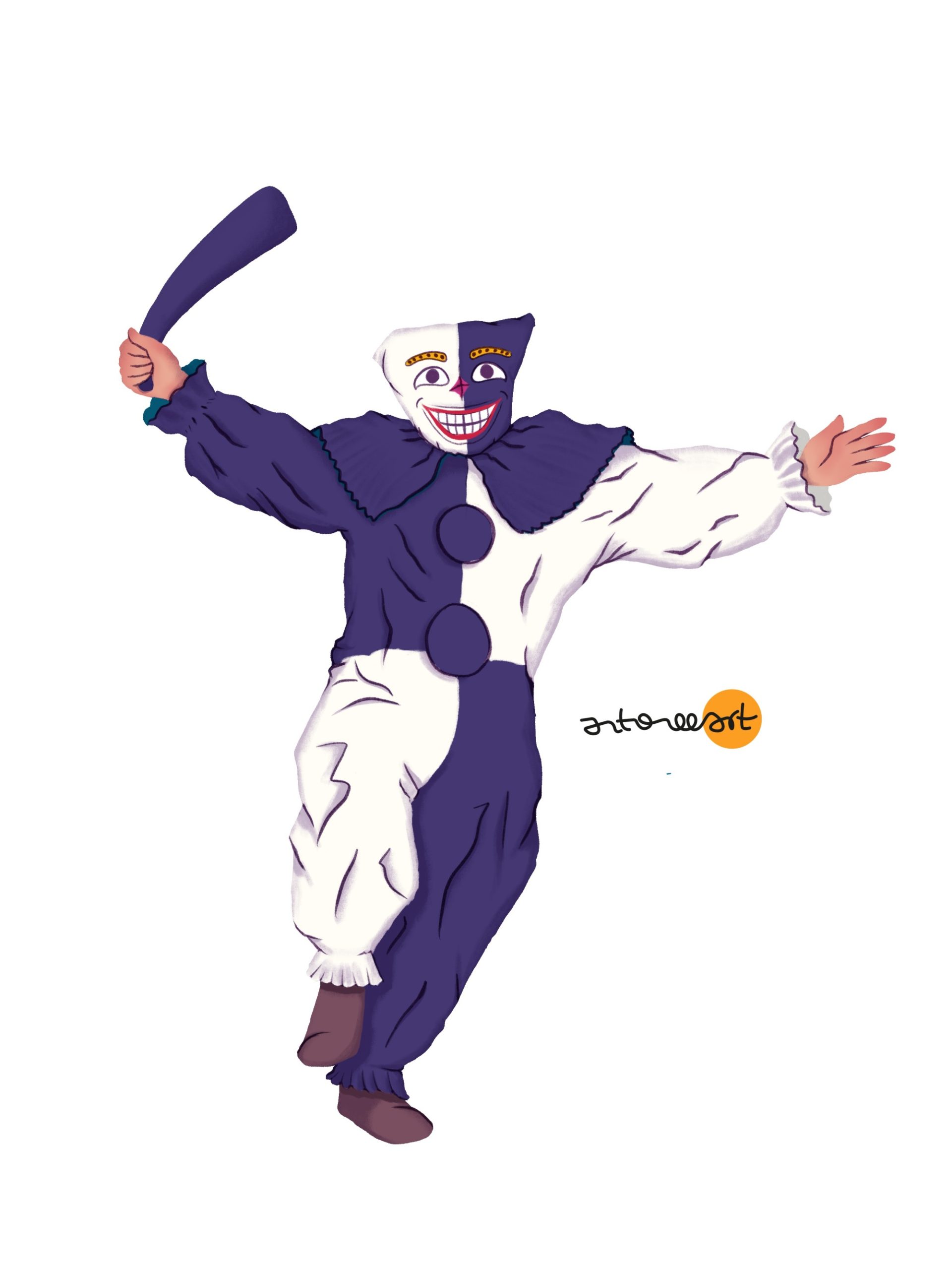 pepino morado para dibujar