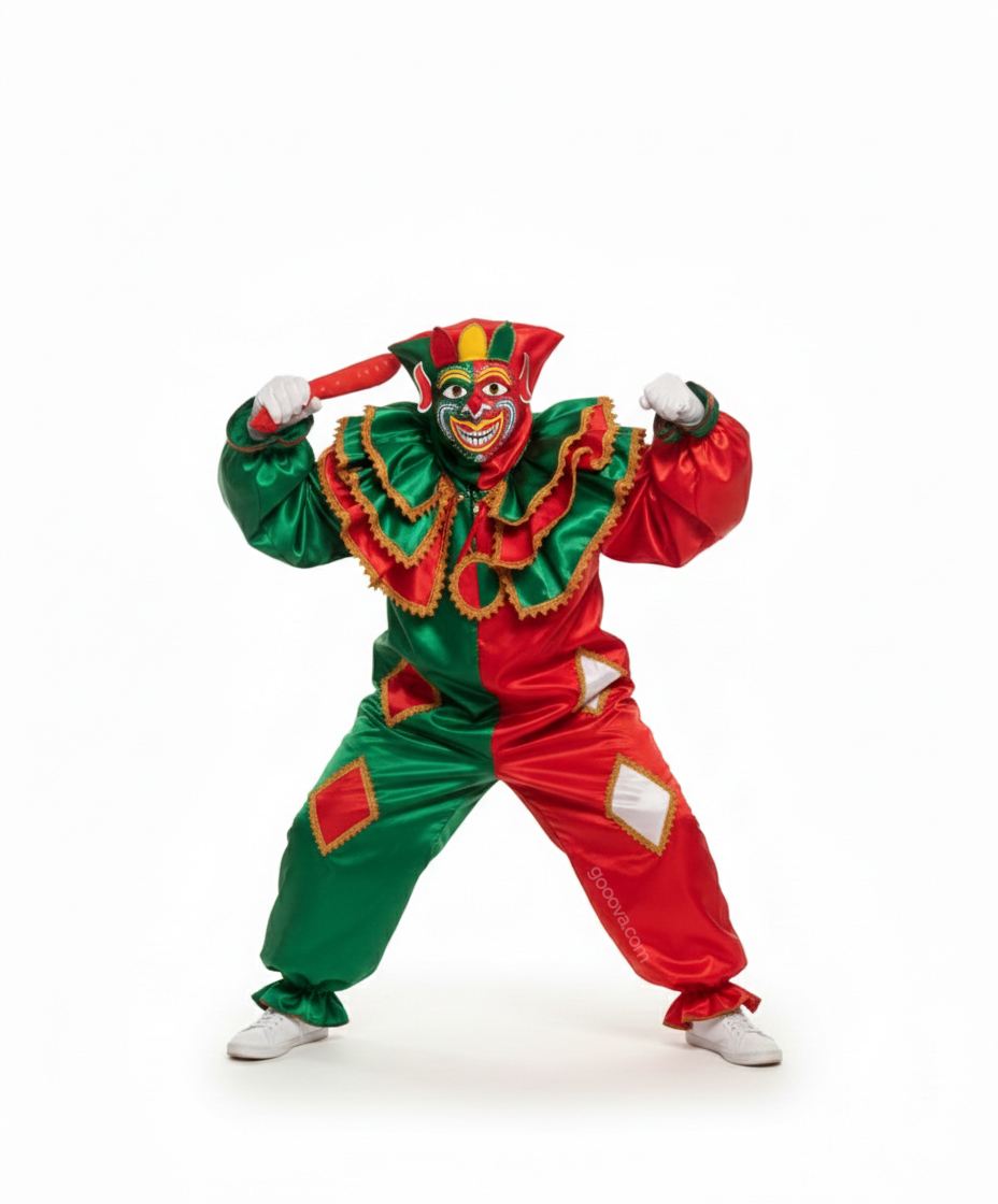 Ropa de pepino verde y rojo